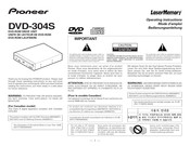 Pioneer DVD-304S Operating Instructions Manual