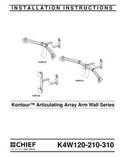 CHIEF Kontour K4W210B Installation Instructions Manual