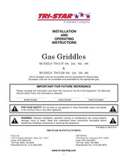 Tri-Star TSGGM-48i Installation And Operating Instructions Manual