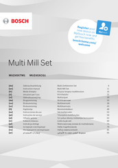 Bosch MUZ45FV1 Instruction Manual
