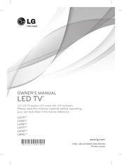 LG 60LA860V.ARUZ Owner's Manual