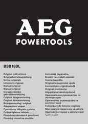 Aeg BSB18BL-0 Original Instructions Manual