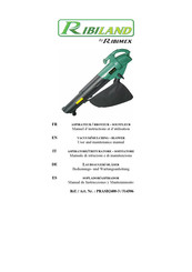 Ribimex RIBILAND PRASB2400-3 User And Maintenance Manual