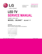 LG 26LN45 -T Series Service Manual