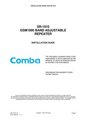 Comba Telecom SR-1910 Installation Manual