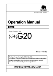 Morita SIGNO G20 Operation Manual