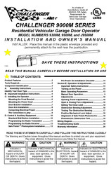 Allstar Challenger J9500M Installation And Owner's Manual