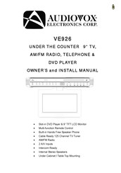 Audiovox VE926 Owners And Installation Manual
