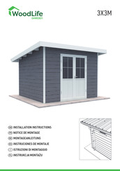 WoodLife Garden 3X3M Installation Instructions Manual