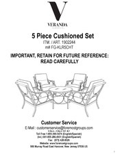 VERANDA CLASSICS 1902244 Manual