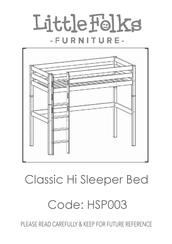 Little Folks Furniture HSP003 Manual