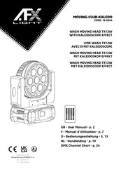 LOTRONIC afx light MOVING-CLUB-KALEDO User Manual