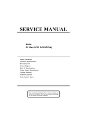 Shivaki FL32 Series Service Manual