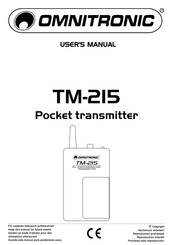 Omnitronic TM-215 User Manual