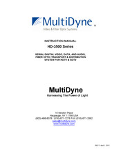 MultiDyne HD-3540 Instruction Manual