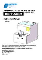 Delta Regis DRFF-500R Instruction Manual
