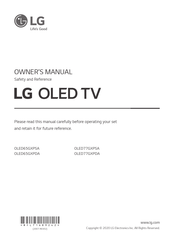 LG OLED65GXPDA Owner's Manual