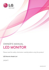 Lg 24GM77-B Manuals | ManualsLib