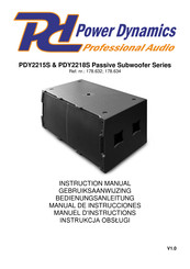Power Dynamics PDY2218S Instruction Manual