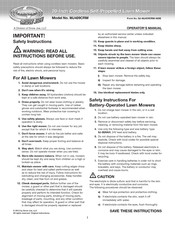 SNOWJOE SUNJOE MJ409CRM Operator's Manual