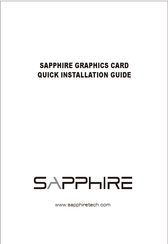 Sapphire Audio Sapphire 11265-05-20G Quick Installation Manual