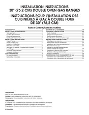 Maytag KFGD500EWH02 Installation Instructions Manual