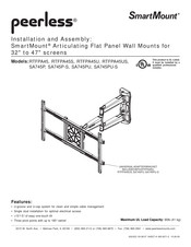 PEERLESS SmartMount SA745P Installation And Assembly Manual
