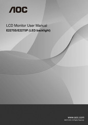 AOC E2275SWJ User Manual