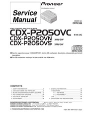 Pioneer CDX-P2050VS/X1N/EW Service Manual