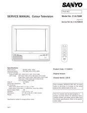 Sanyo C14LT88M Service Manual