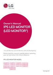 LG 23MP57VQ Owner's Manual
