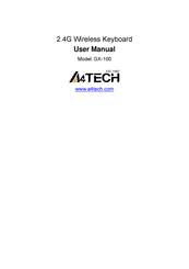 A4Tech GX-100 User Manual