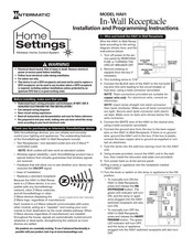 Intermatic Home Settings HA01 Installation And Programming Instructions