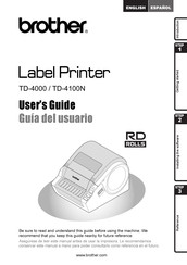 Brother TD4000YJ1 User Manual