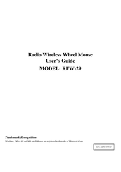 A4Tech RFW-29 User Manual