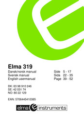 Elma Instruments BM319 User Manual