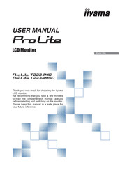 Iiyama ProLite T2234MC User Manual