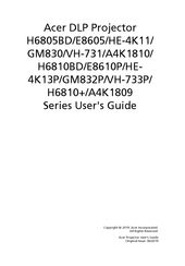 Acer H6805BD User Manual