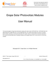 Grape Solar GS-P60-265-Fab2 User Manual
