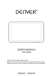 Denver TAQ-70363L Manual