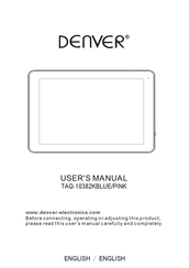 Denver TAQ-10382K User Manual