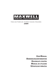 Maxwell Digital Multimeters 25604 User Manual