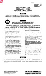Ingersoll-Rand LA411-EU Instructions Manual