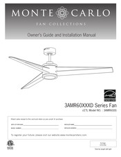 Monte Carlo Fan Company 3AMR60BSD Owner's Manual And Installation Manual