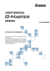 Iiyama G-Master G3266HS User Manual