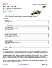 Transition Networks NM2-FXS-01 Install Manual