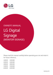 LG 43SE3D-B Owner's Manual
