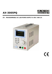 AXIOMET AX-3005PQ Manual