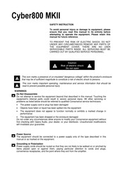 Opera Audio Cyber800 MKII Manual