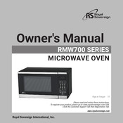 Royal Sovereign RMW700-20W Owner's Manual